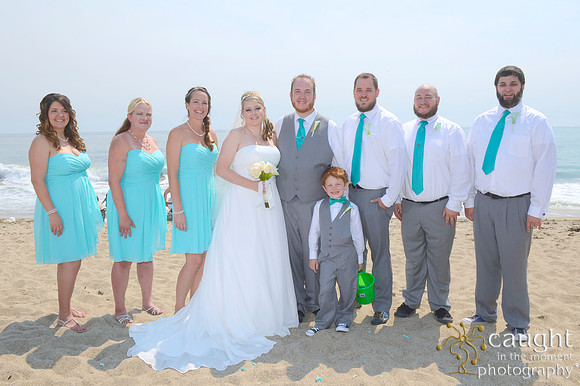 081 Wood Beach Wedding Point Dume Mailbu
