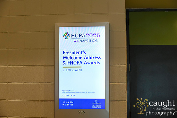 319 HOPA 2026 - President's Address & FHOPA Awards