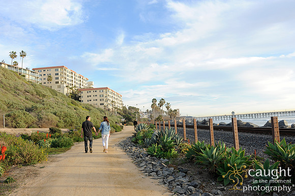 021 Jackie and Sean beach engagement photos in San Clemente