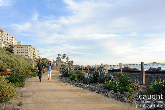026 Jackie and Sean beach engagement photos in San Clemente