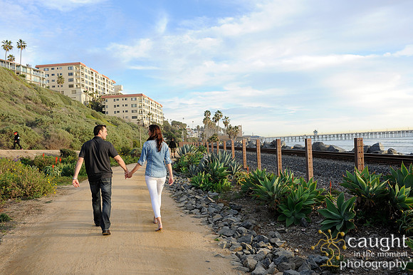 020 Jackie and Sean beach engagement photos in San Clemente