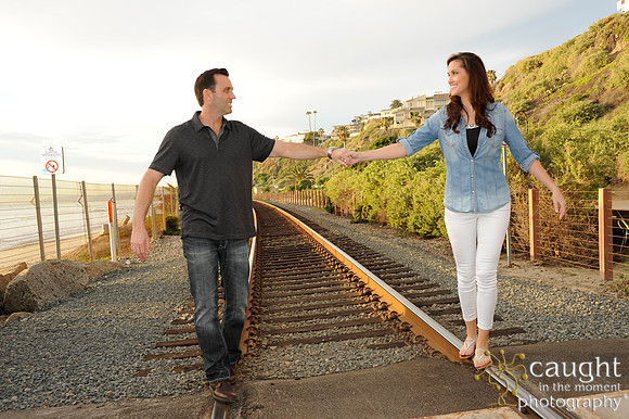 059 Jackie and Sean beach engagement photos in San Clemente