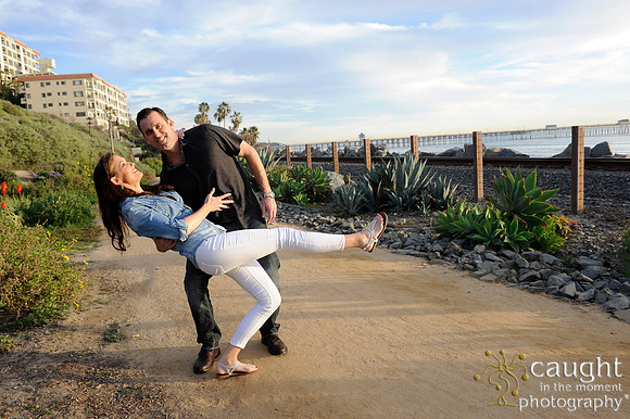 034 Jackie and Sean beach engagement photos in San Clemente