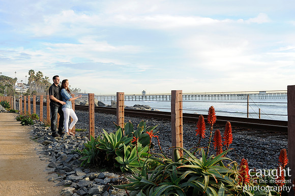 018 Jackie and Sean beach engagement photos in San Clemente