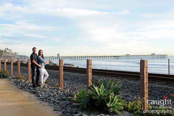 019 Jackie and Sean beach engagement photos in San Clemente