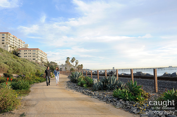 025 Jackie and Sean beach engagement photos in San Clemente