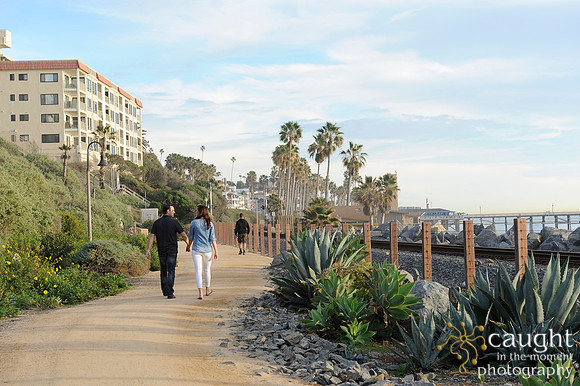 023 Jackie and Sean beach engagement photos in San Clemente