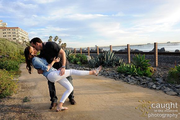 037 Jackie and Sean beach engagement photos in San Clemente