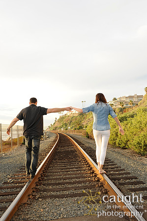 057 Jackie and Sean beach engagement photos in San Clemente