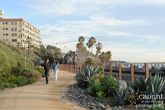 024 Jackie and Sean beach engagement photos in San Clemente