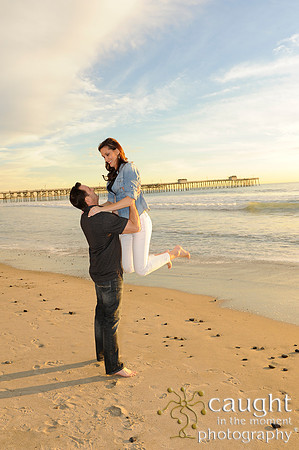 080 Jackie and Sean beach engagement photos in San Clemente