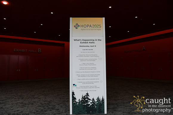 051 HOPA 2025 Conference in Portland - Registration & Signage