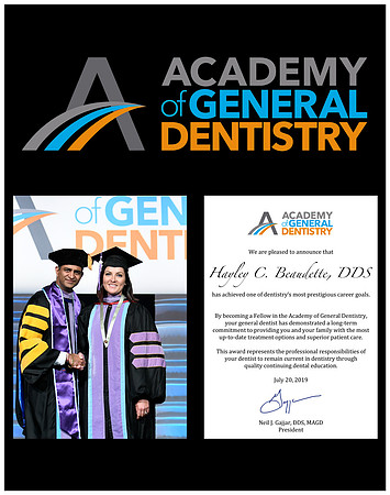 11x14 Black Lacquer for F-Hayley C. Beaudette, DDS 392-STAGE