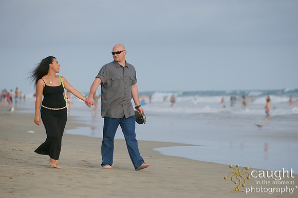 005 Sarah & Mick Romantic Engagement Photos in Huntington Beach