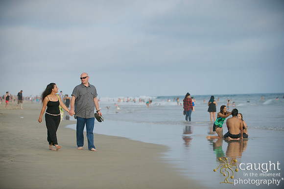 007 Sarah & Mick Romantic Engagement Photos in Huntington Beach