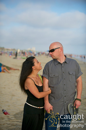 012 Sarah & Mick Romantic Engagement Photos in Huntington Beach