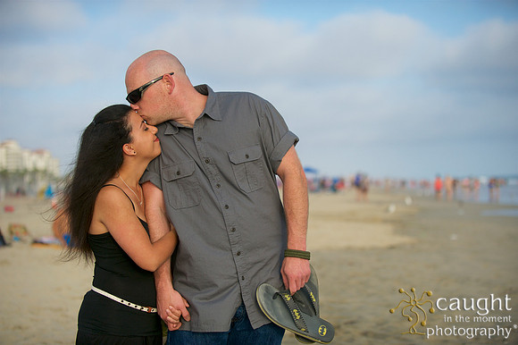 021 Sarah & Mick Romantic Engagement Photos in Huntington Beach