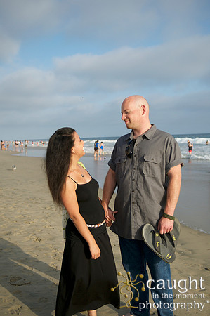 024 Sarah & Mick Romantic Engagement Photos in Huntington Beach
