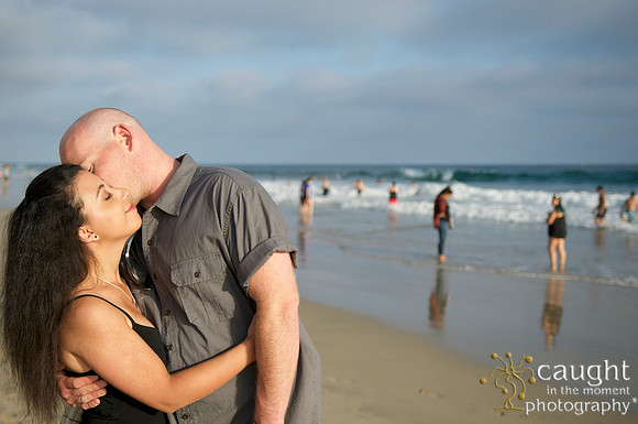 027 Sarah & Mick Romantic Engagement Photos in Huntington Beach