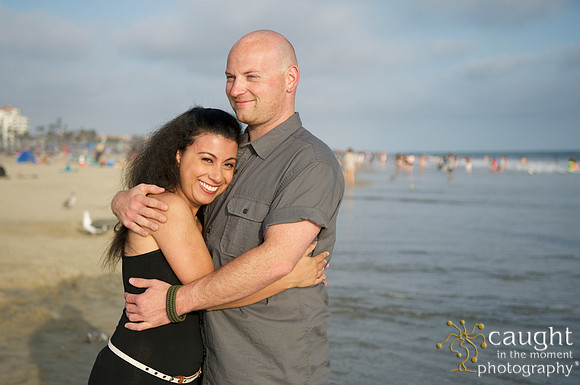 033 Sarah & Mick Romantic Engagement Photos in Huntington Beach