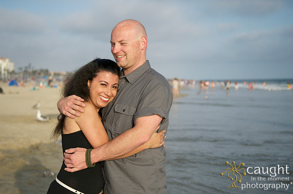 034 Sarah & Mick Romantic Engagement Photos in Huntington Beach