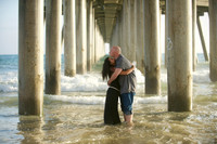 060 Sarah & Mick Romantic Engagement Photos in Huntington Beach
