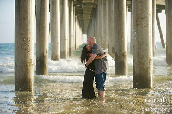 060 Sarah & Mick Romantic Engagement Photos in Huntington Beach