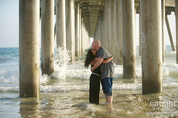 061 Sarah & Mick Romantic Engagement Photos in Huntington Beach