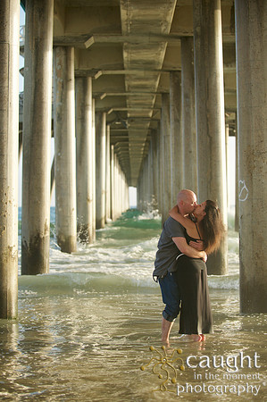 065 Sarah & Mick Romantic Engagement Photos in Huntington Beach