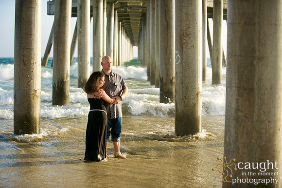 066 Sarah & Mick Romantic Engagement Photos in Huntington Beach