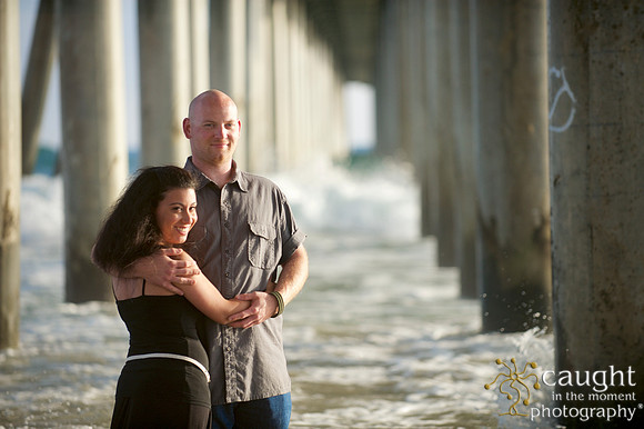 068 Sarah & Mick Romantic Engagement Photos in Huntington Beach