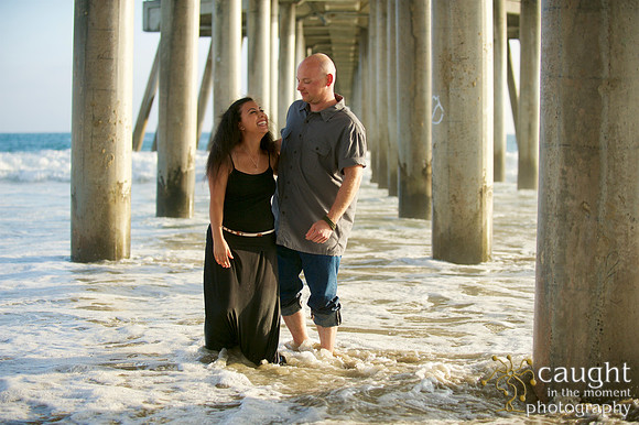 077 Sarah & Mick Romantic Engagement Photos in Huntington Beach