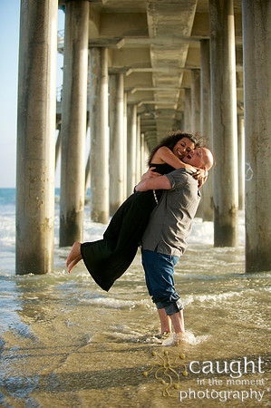 083 Sarah & Mick Romantic Engagement Photos in Huntington Beach