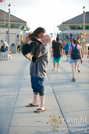 107 Sarah & Mick Romantic Engagement Photos in Huntington Beach