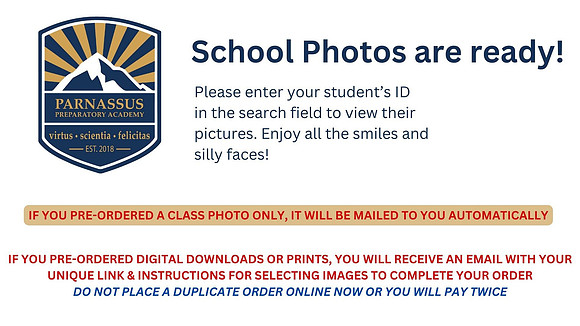 School Photos are ready!