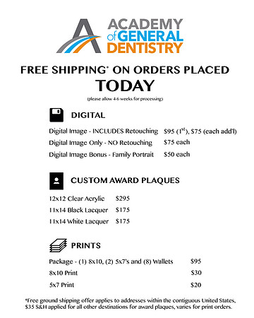 2018 AGD Photo Price List