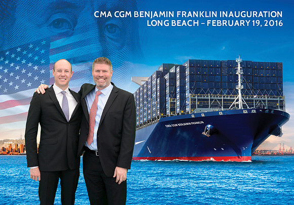 076 CMA CGM Benjamin Franklin Inauguration