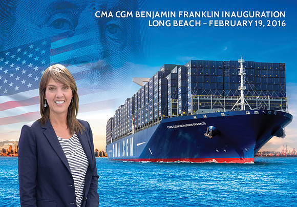 067 CMA CGM Benjamin Franklin Inauguration