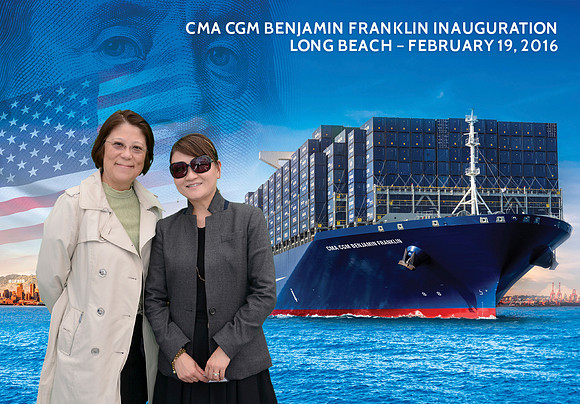079 CMA CGM Benjamin Franklin Inauguration