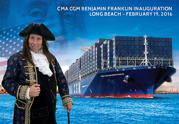 029 CMA CGM Benjamin Franklin Inauguration