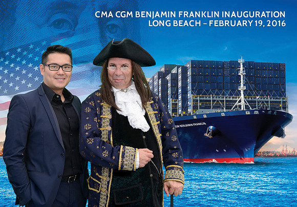 049 CMA CGM Benjamin Franklin Inauguration
