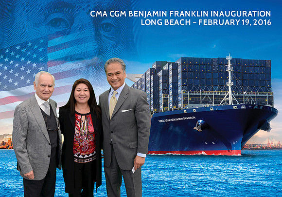 006 CMA CGM Benjamin Franklin Inauguration