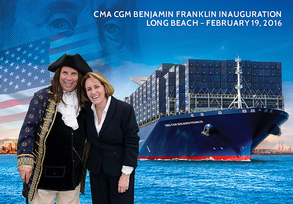 069 CMA CGM Benjamin Franklin Inauguration