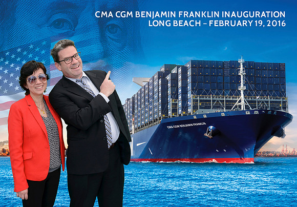 097 CMA CGM Benjamin Franklin Inauguration