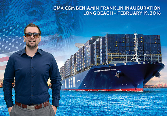 024 CMA CGM Benjamin Franklin Inauguration