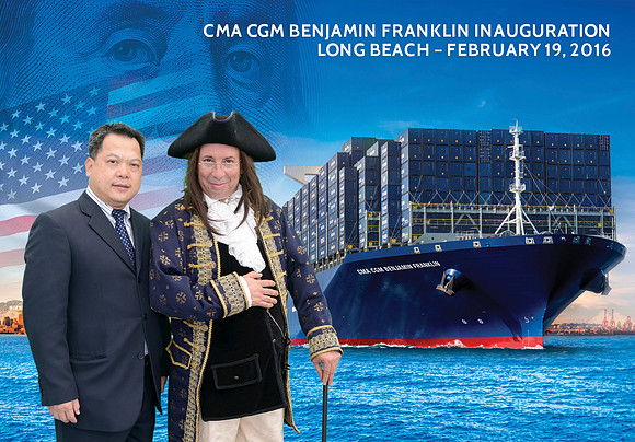 062 CMA CGM Benjamin Franklin Inauguration