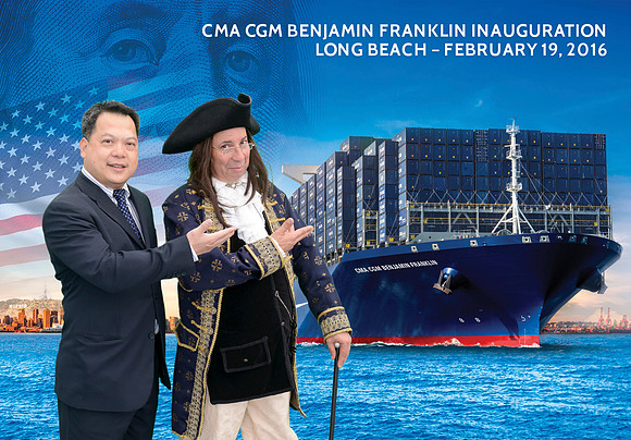 063 CMA CGM Benjamin Franklin Inauguration