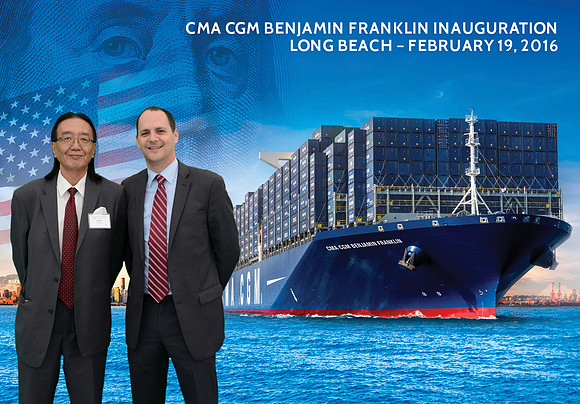 118 CMA CGM Benjamin Franklin Inauguration