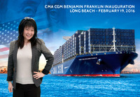 018 CMA CGM Benjamin Franklin Inauguration