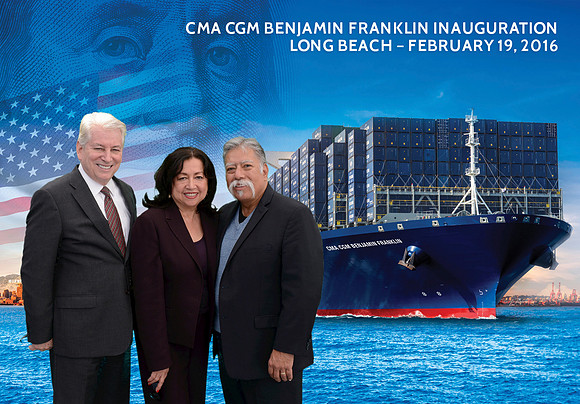 002 CMA CGM Benjamin Franklin Inauguration